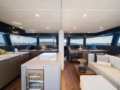 Salon of Sweet Dreams, a Sunreef Yachts Sunreef 50 catamaran at Grad Kaštela, Croatia