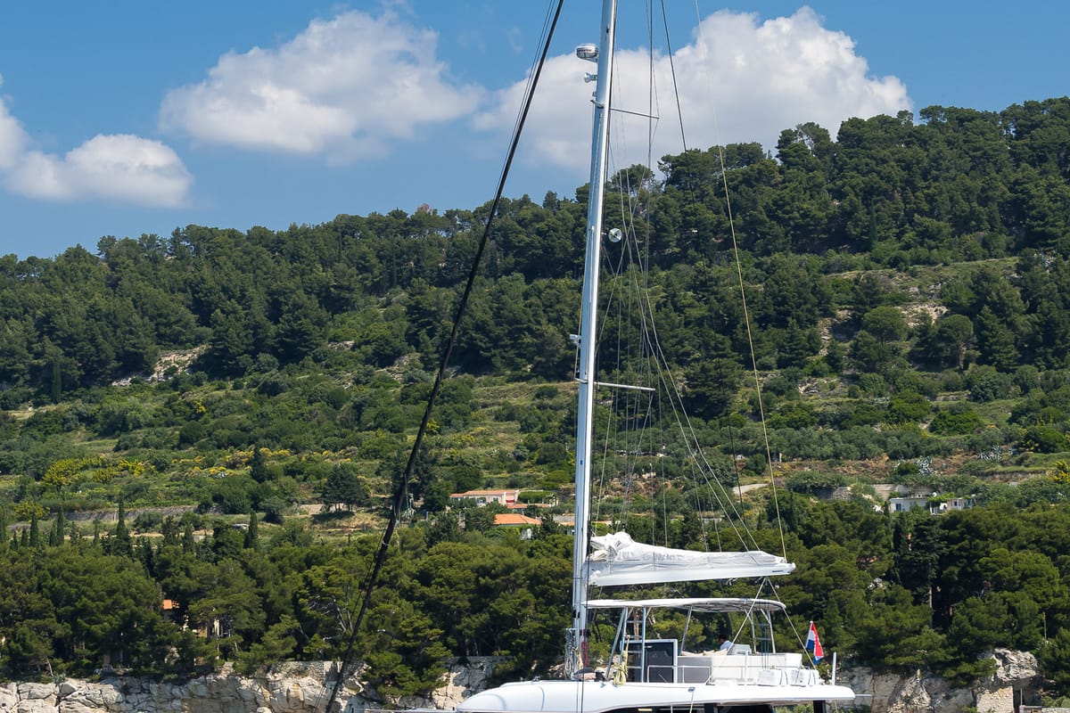 Sweet Dreams, a Sunreef Yachts Sunreef 50 catamaran at Grad Kaštela, Croatia