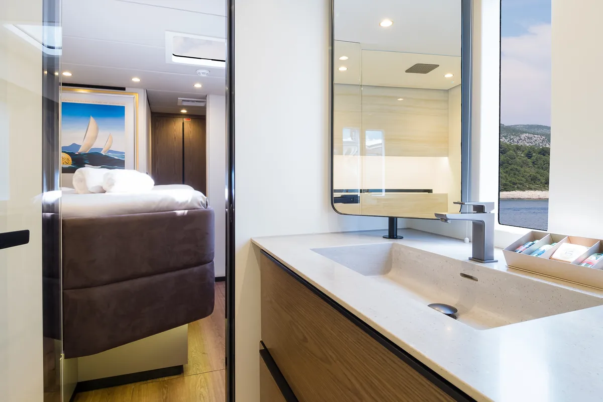 Sweet Dreams, a Sunreef Yachts Sunreef 50 catamaran at Grad Kaštela, Croatia