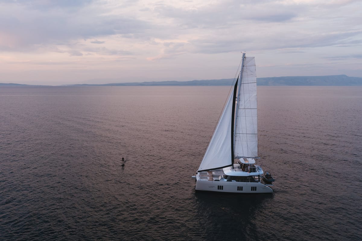 Sweet Dreams, a Sunreef Yachts Sunreef 50 catamaran at Grad Kaštela, Croatia