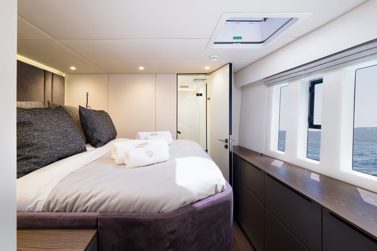 Sweet Dreams, a Sunreef Yachts Sunreef 50 catamaran at Grad Kaštela, Croatia
