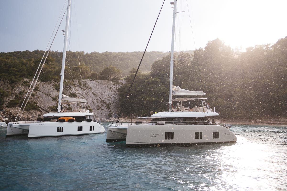Sweet Dreams, a Sunreef Yachts Sunreef 50 catamaran at Grad Kaštela, Croatia