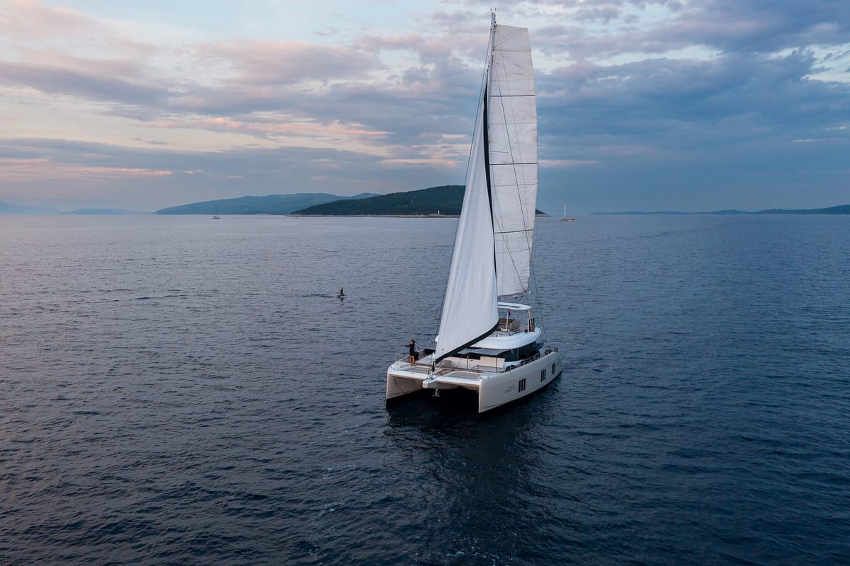 Sweet Dreams, a Sunreef Yachts Sunreef 50 catamaran at Grad Kaštela, Croatia