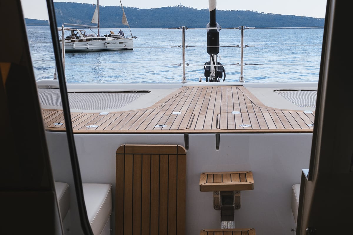Sweet Dreams, a Sunreef Yachts Sunreef 50 catamaran at Grad Kaštela, Croatia