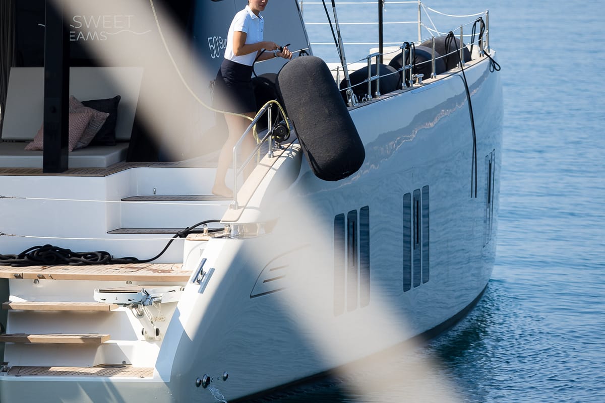 Sweet Dreams, a Sunreef Yachts Sunreef 50 catamaran at Grad Kaštela, Croatia