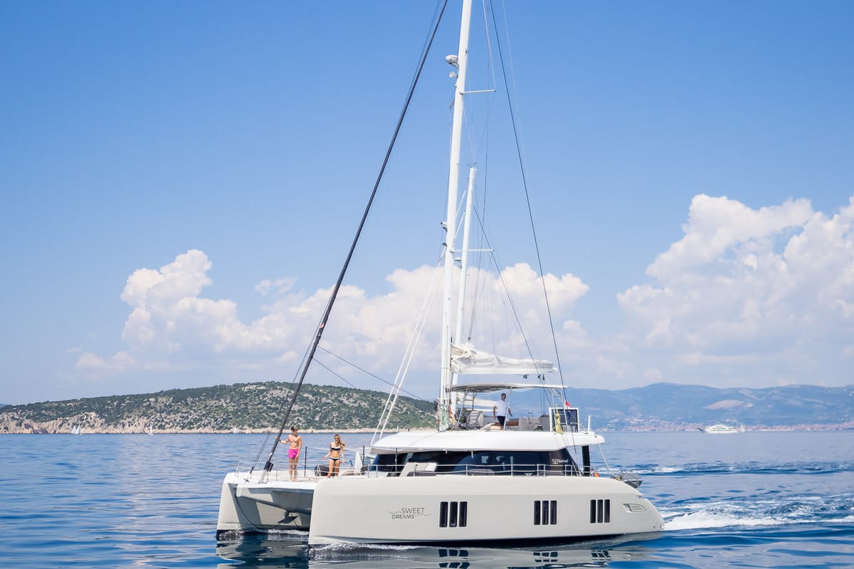 Sweet Dreams, a Sunreef Yachts Sunreef 50 catamaran at Grad Kaštela, Croatia