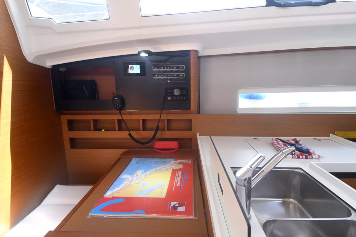 Signum Bravo, a Jeanneau Sun Odyssey 410 sailboat at Dubrovnik, Croatia