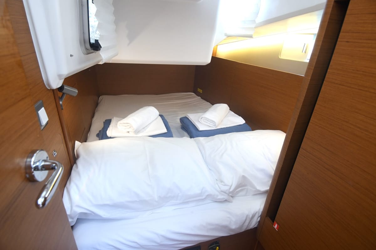 Signum Bravo, a Jeanneau Sun Odyssey 410 sailboat at Dubrovnik, Croatia