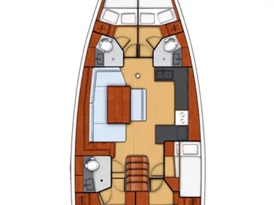 Svartklubben-Östhammar , a Beneteau Oceanis 48 sailboat at Gåshaga, Sweden