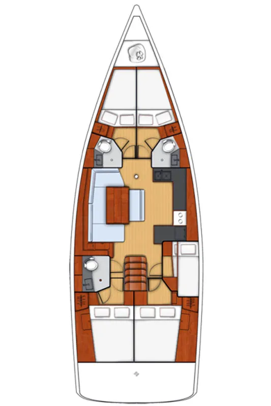Svartklubben-Östhammar , a Beneteau Oceanis 48 sailboat at Gåshaga, Sweden