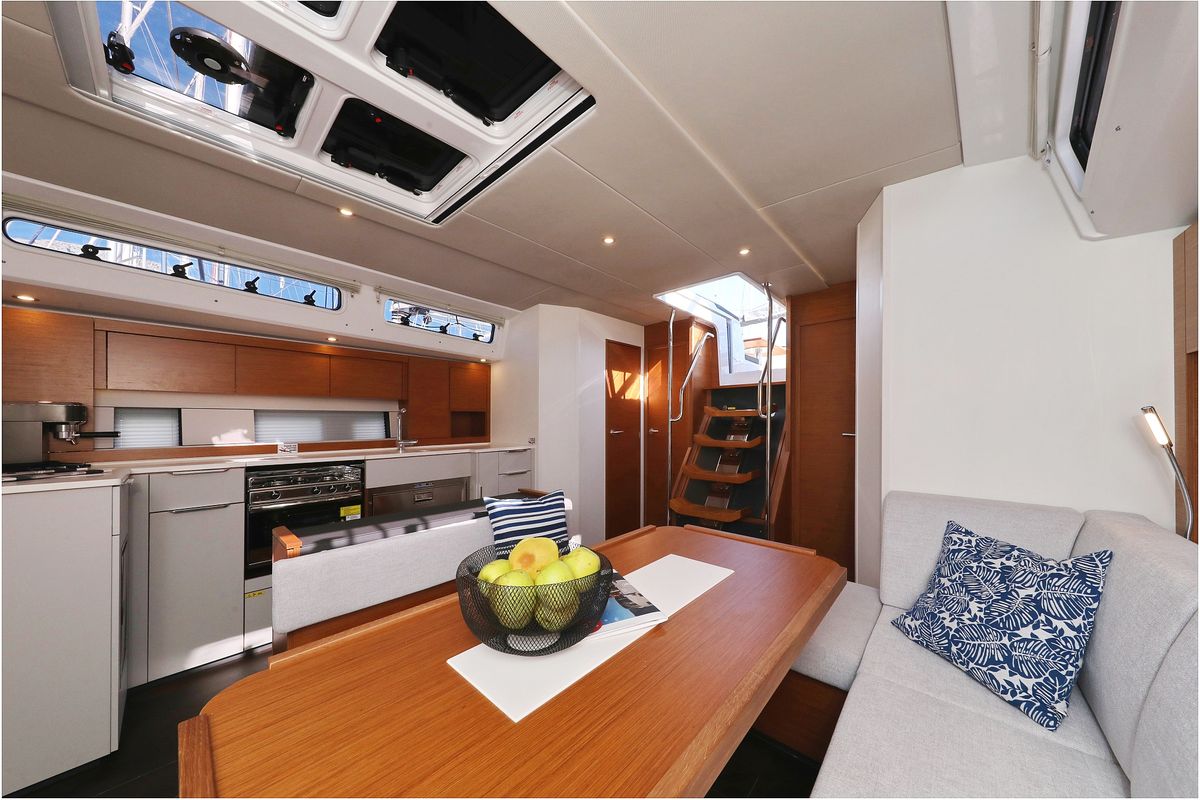 Salon of Hype, a Hanse Yachts Hanse 510 sailboat at Grad Biograd na Moru, Croatia