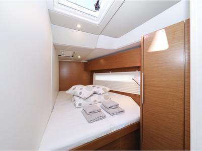 Cabin on Hype, a Hanse Yachts Hanse 510 sailboat at Grad Biograd na Moru, Croatia