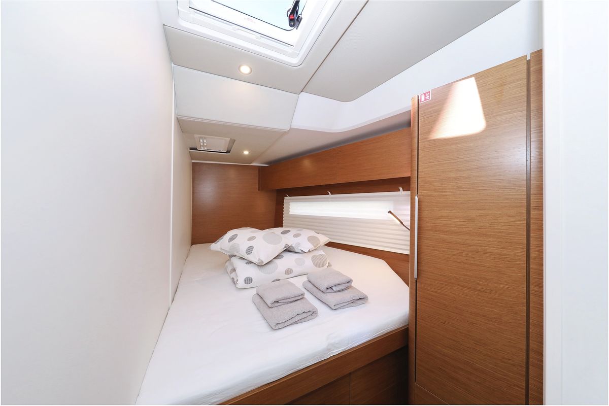 Cabin on Hype, a Hanse Yachts Hanse 510 sailboat at Grad Biograd na Moru, Croatia