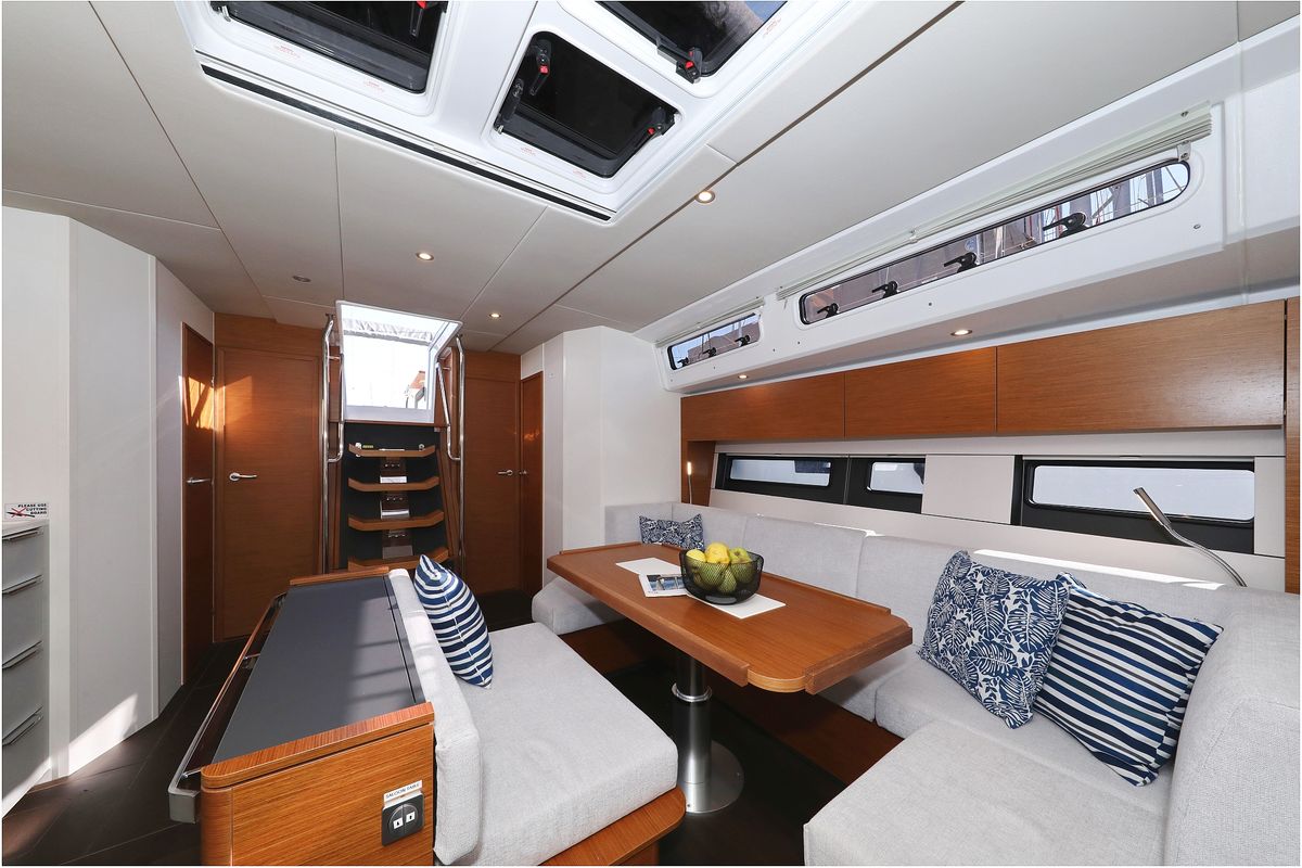 Salon of Hype, a Hanse Yachts Hanse 510 sailboat at Grad Biograd na Moru, Croatia