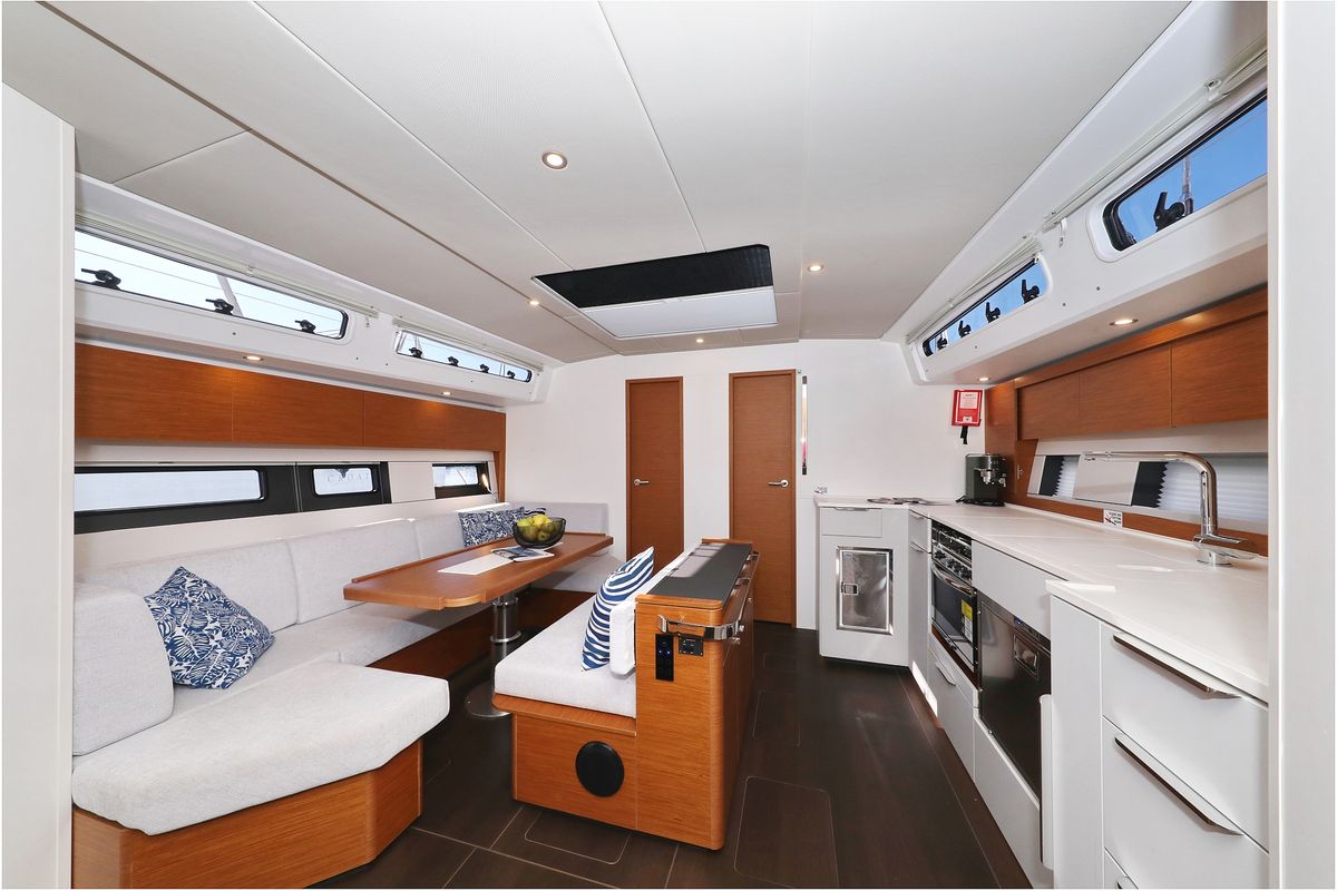 Salon of Hype, a Hanse Yachts Hanse 510 sailboat at Grad Biograd na Moru, Croatia