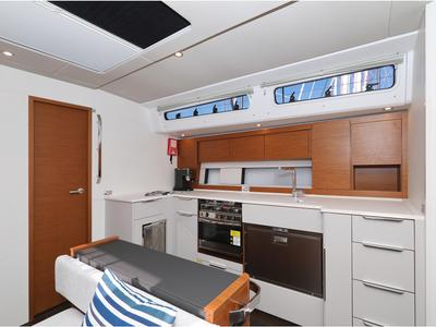Galley of Hype, a Hanse Yachts Hanse 510 sailboat at Grad Biograd na Moru, Croatia