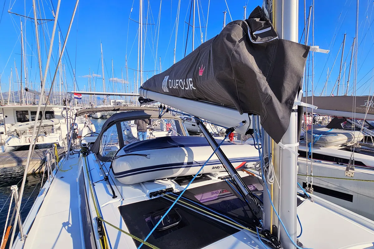 Fortissimo, a Dufour 44 sailboat at Grad Kaštela, Croatia