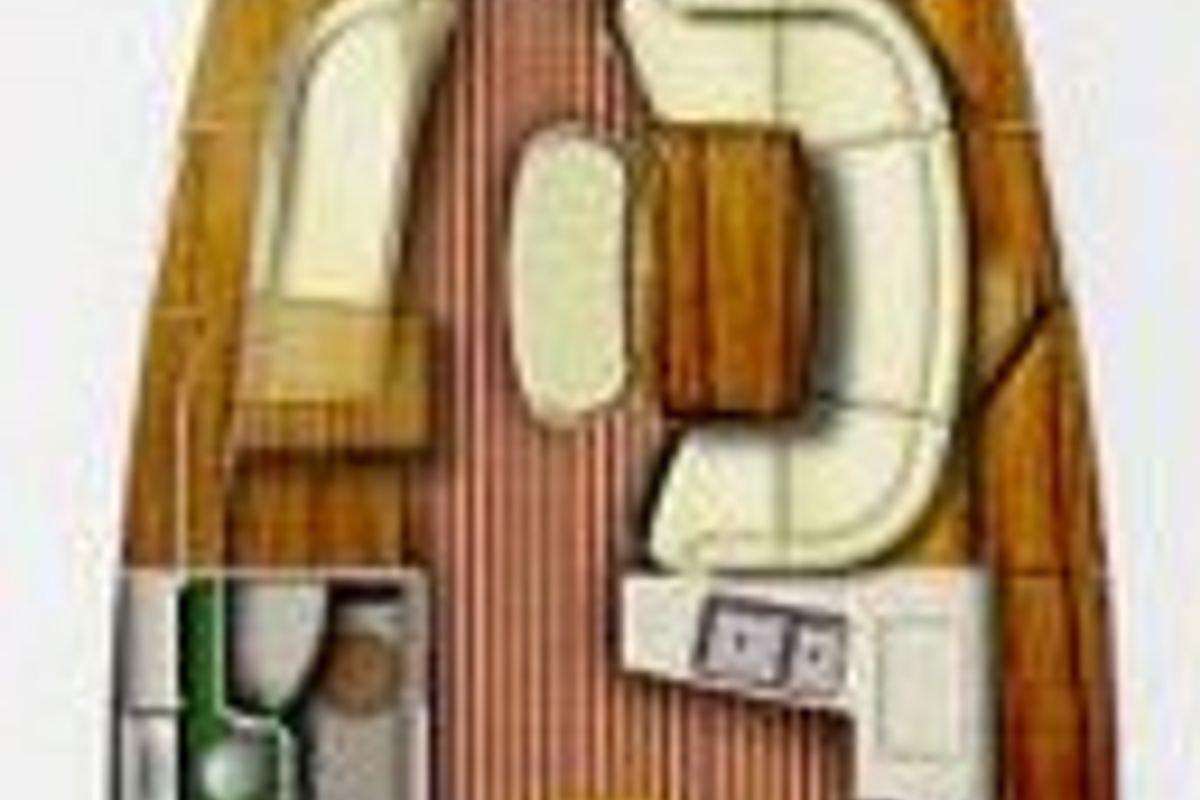 Floor plan of Evina, a Jeanneau Sun Odyssey 40.3 sailboat at Municipal Unit of Lefkada, Greece
