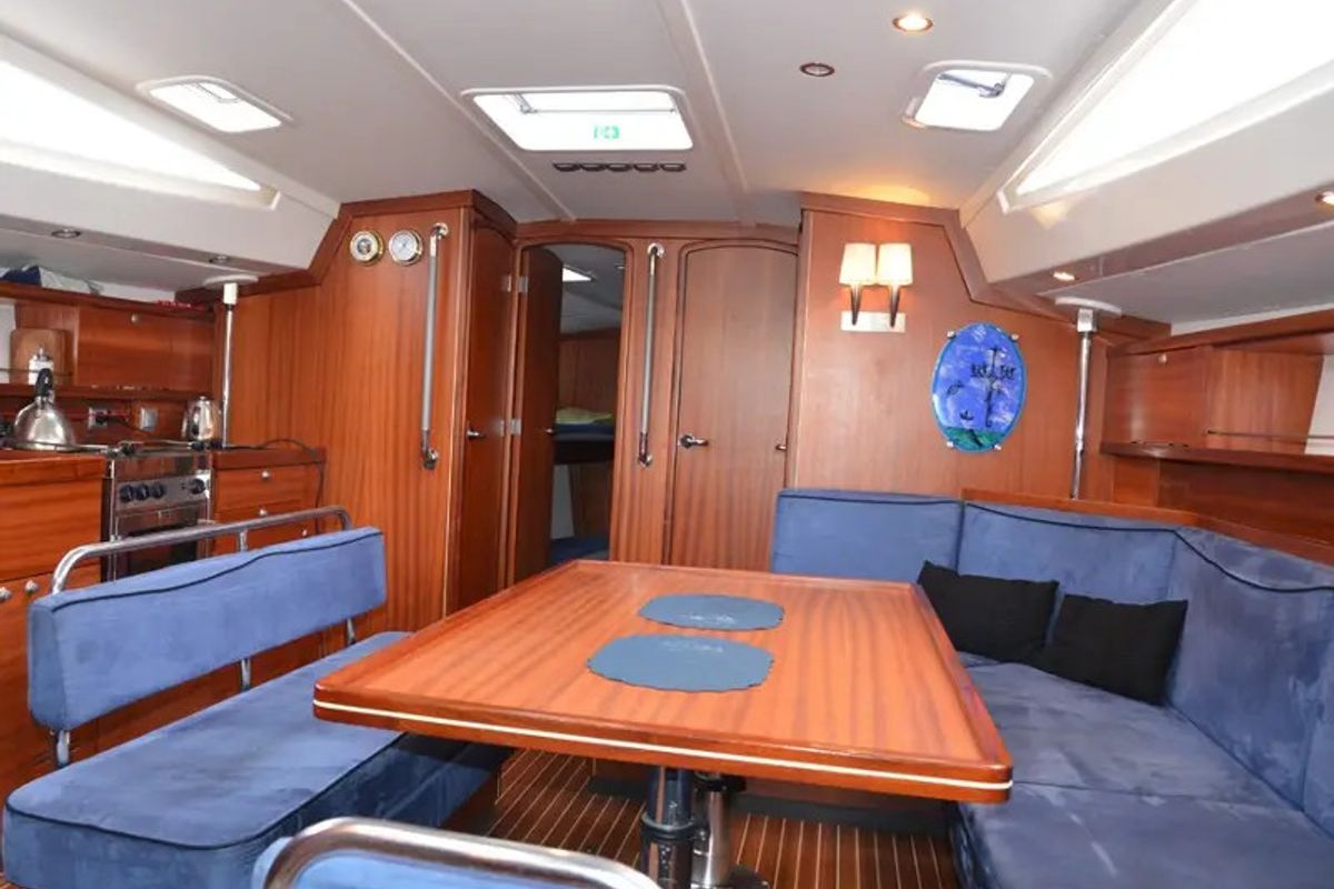 Salon of Arctic Ice, a Delphia Yachts Delphia 47 sailboat at Harstad, Norway