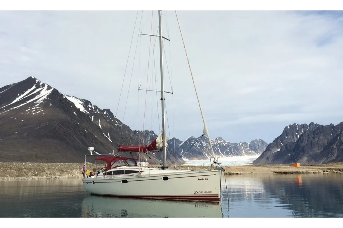 Exterior view of Arctic Ice, a Delphia Yachts Delphia 47 sailboat at Harstad, Norway