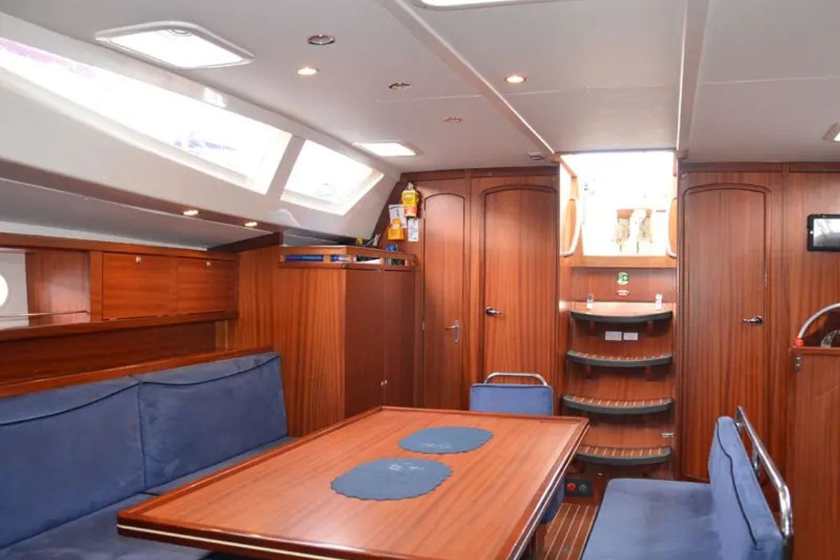 Salon of Arctic Ice, a Delphia Yachts Delphia 47 sailboat at Harstad, Norway