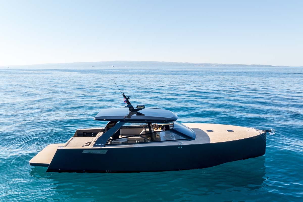 Exterior view of Gariful 2, a Colnago 45 yacht at Split, Croatia