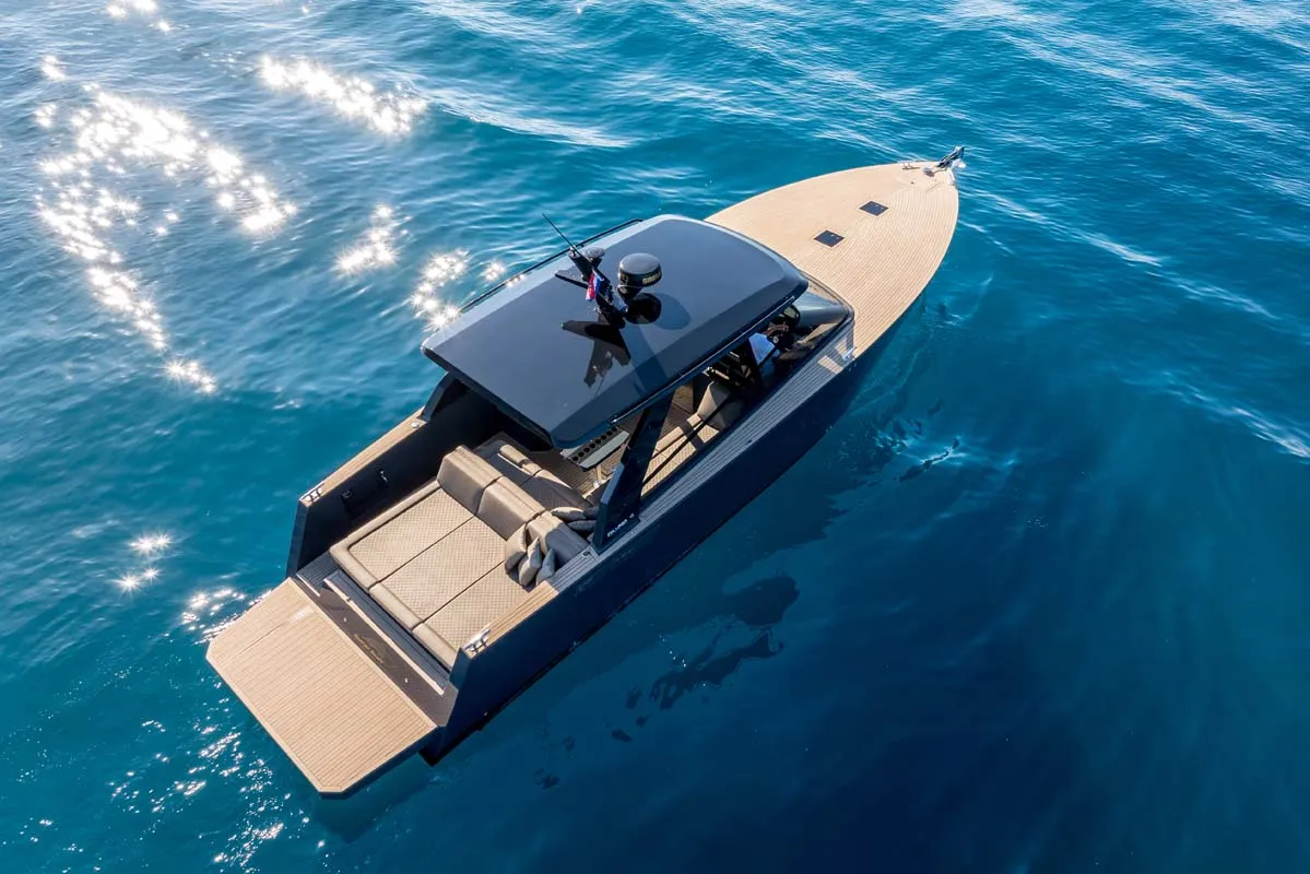 Exterior view of Gariful 2, a Colnago 45 yacht at Split, Croatia