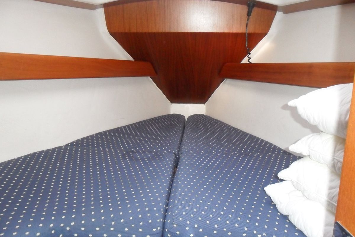 Cabin on Zara, a Elan 333 sailboat at Zadar, Croatia
