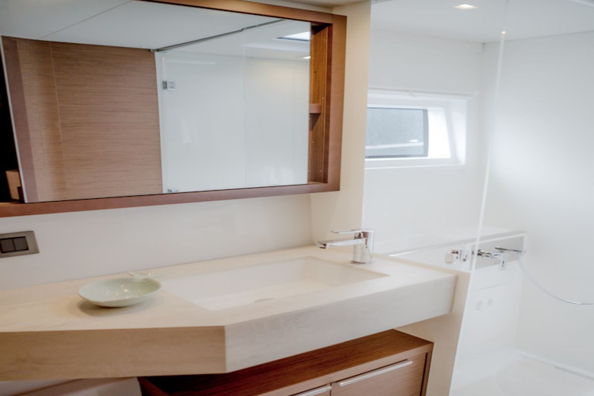 Head on Alice, a Lagoon 46 catamaran at Athens, Greece