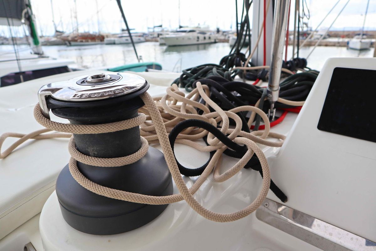 Memories, a Bali 4.1 catamaran at Athens, Greece