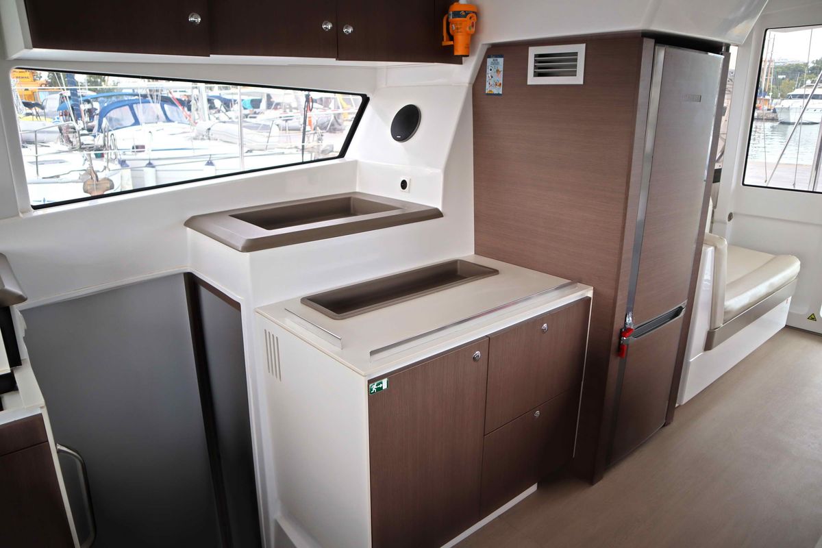 Galley of Memories, a Bali 4.1 catamaran at Athens, Greece