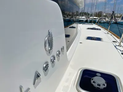 Deck of Drifter, a Lagoon 40 catamaran at Municipal Unit of Lefkada, Greece