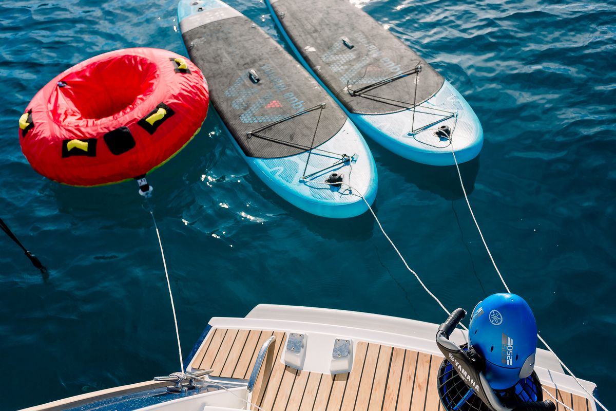 New Horizons 2, a Fountaine Pajot Saba 50 catamaran at Athens, Greece