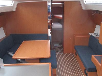 Salon of ONE, a Bavaria C45 sailboat at Fisksätra, Sweden