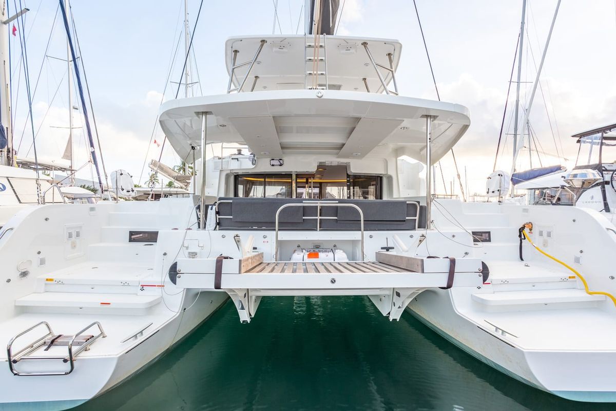 As You Wish, a Lagoon 46 catamaran at Ribishi, Saint Vincent and the Grenadines