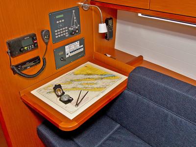Salon of Lirica, a Bavaria Cruiser 37 sailboat at Split, Croatia