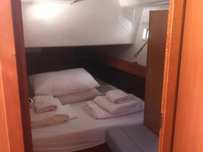 Cabin on Northberry, a Bavaria Cruiser 41 sailboat at Fethiye, Turkey