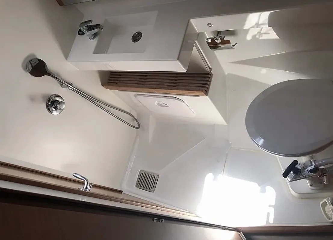 Tikal III, a Jeanneau Sun Odyssey 440 sailboat at Municipal Unit of Lefkada, Greece