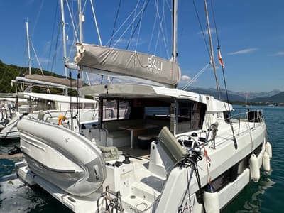Bay Breeze V, a Bali Catsmart catamaran at Radovići, Montenegro