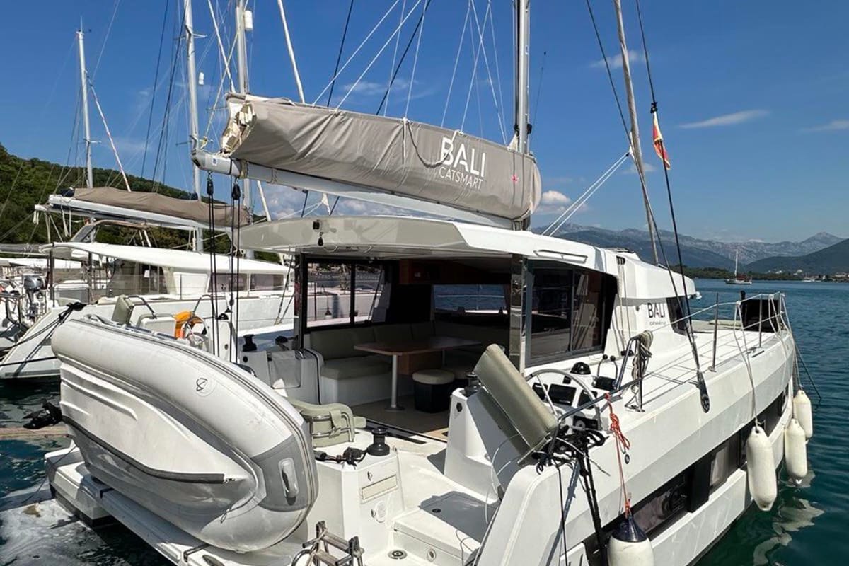 Bay Breeze V, a Bali Catsmart catamaran at Radovići, Montenegro