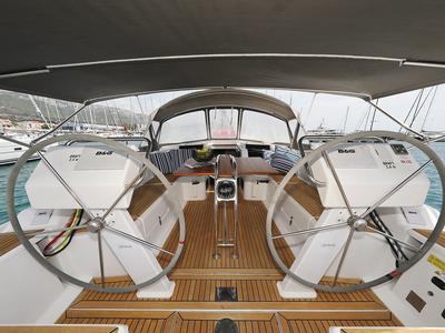 Cockpit of Purple Rain, a Hanse Yachts Hanse 455 sailboat at Grad Šibenik, Croatia