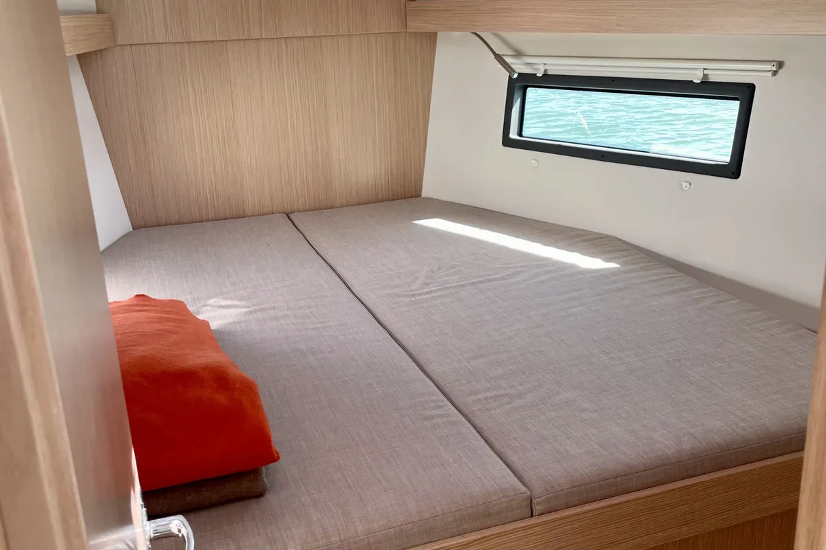Levante, a Bavaria C38 sailboat at Palma de Mallorca, Spain