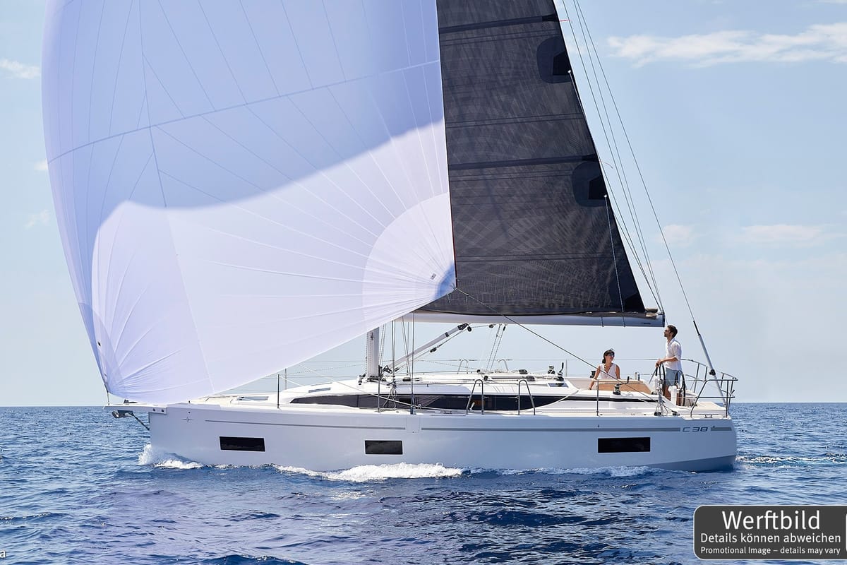 Levante, a Bavaria C38 sailboat at Palma de Mallorca, Spain