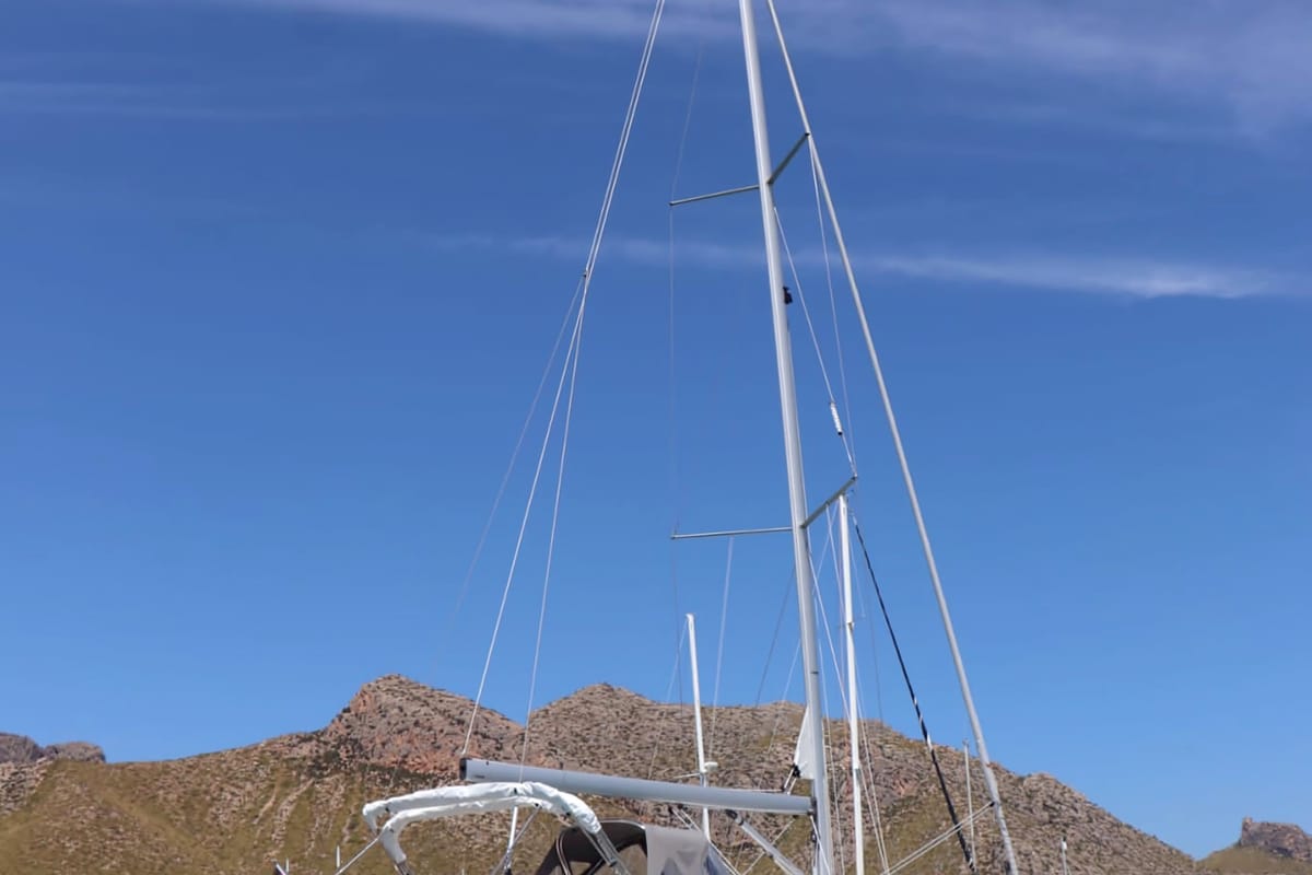 Levante, a Bavaria C38 sailboat at Palma de Mallorca, Spain