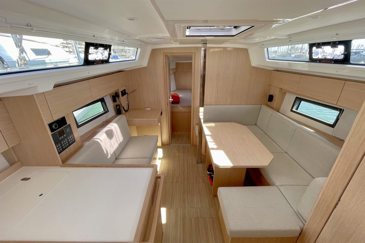 Levante, a Bavaria C38 sailboat at Palma de Mallorca, Spain