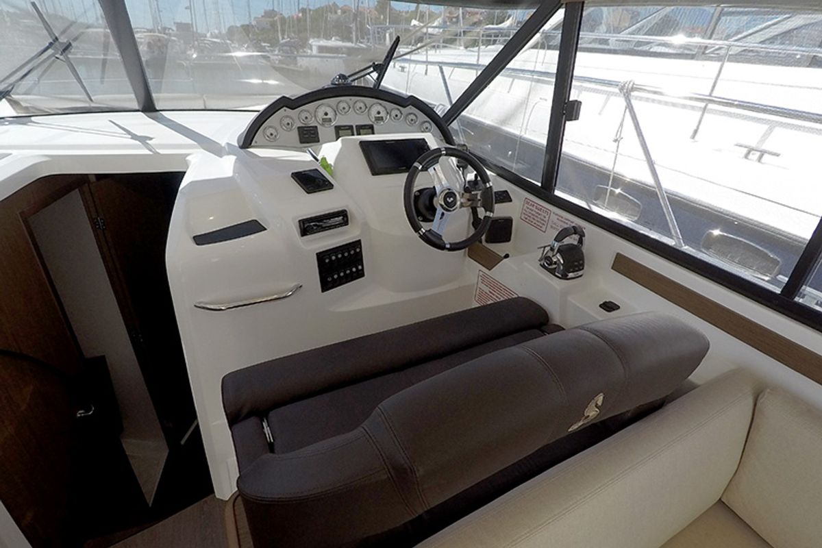 Cockpit of Capricorn, a Beneteau Antares 36 yacht at Grad Šibenik, Croatia