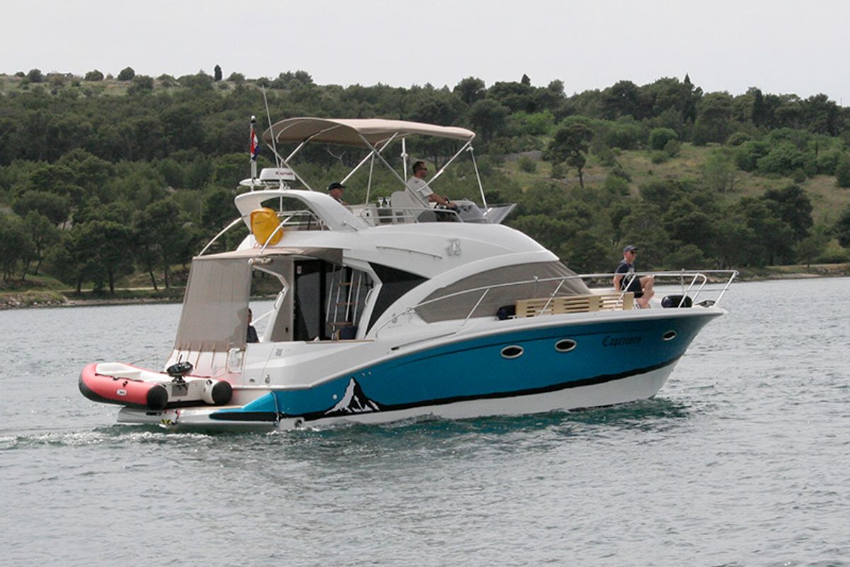 Exterior view of Capricorn, a Beneteau Antares 36 yacht at Grad Šibenik, Croatia