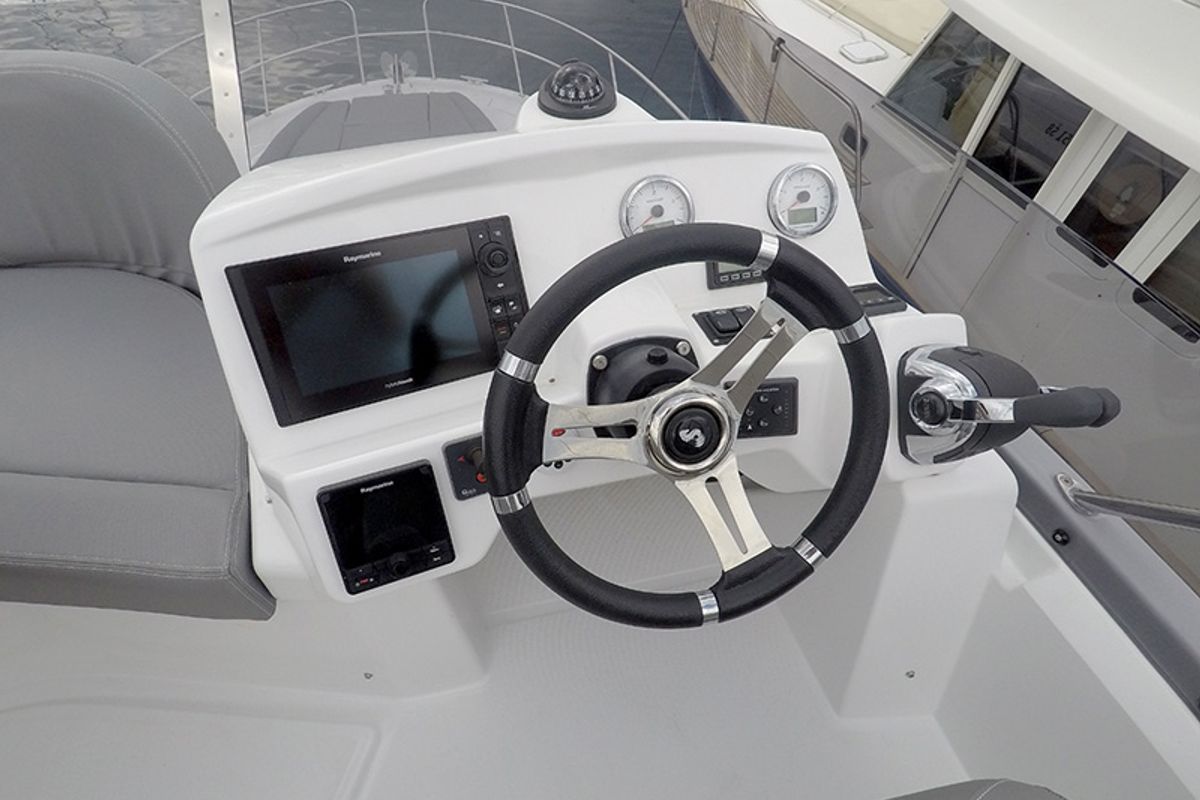 Cockpit of Capricorn, a Beneteau Antares 36 yacht at Grad Šibenik, Croatia