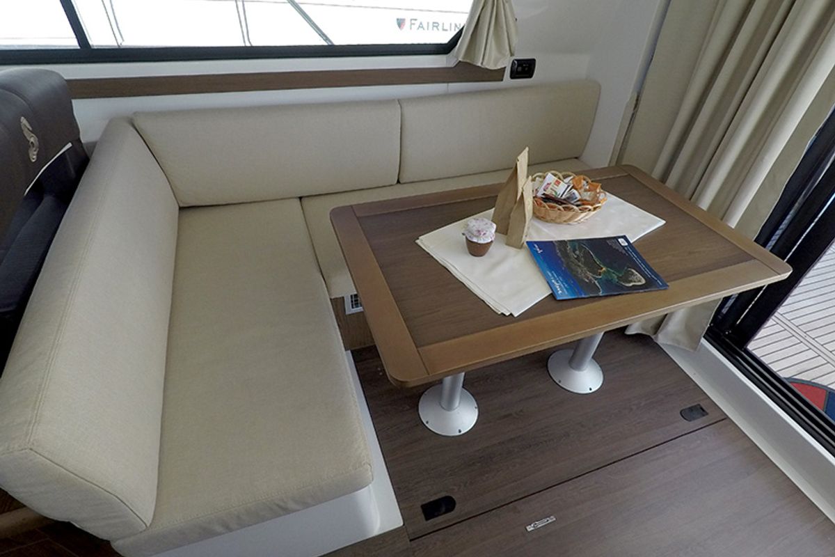 Salon of Capricorn, a Beneteau Antares 36 yacht at Grad Šibenik, Croatia