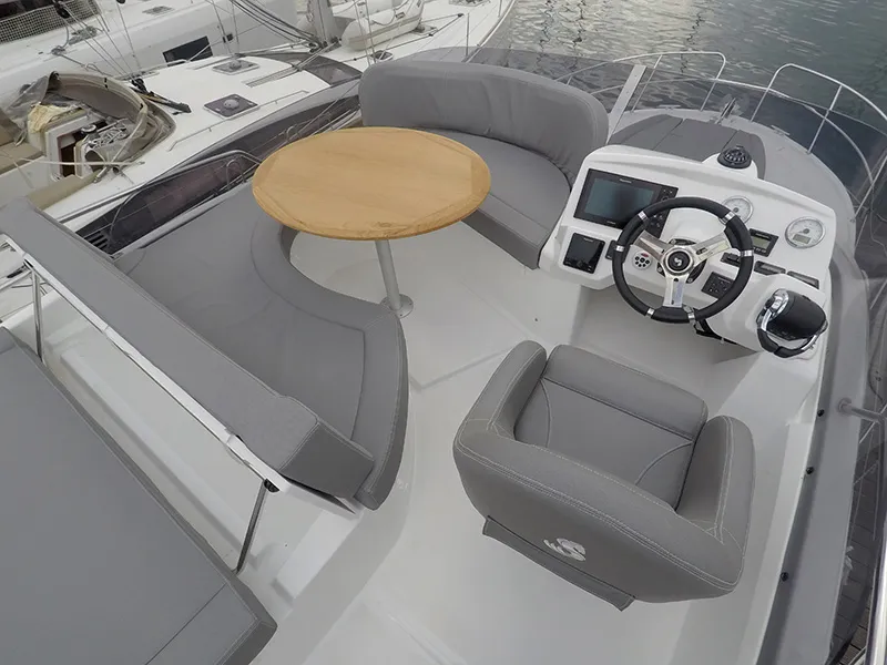 Cockpit of Capricorn, a Beneteau Antares 36 yacht at Grad Šibenik, Croatia